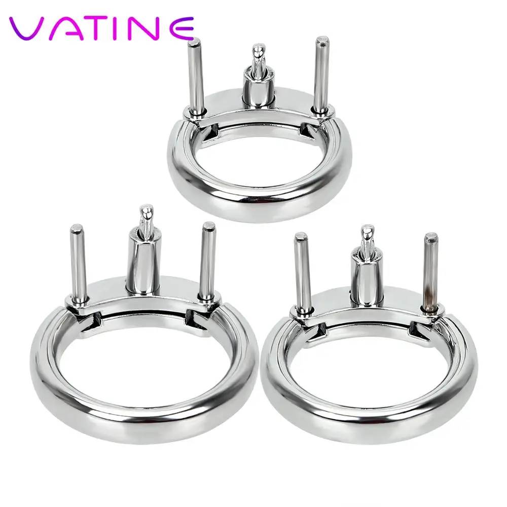 3 Size Choose Chastity Device Restraint Cock Cage Accessories Male Masturbation Additional Cock Ring Male Penis Lock