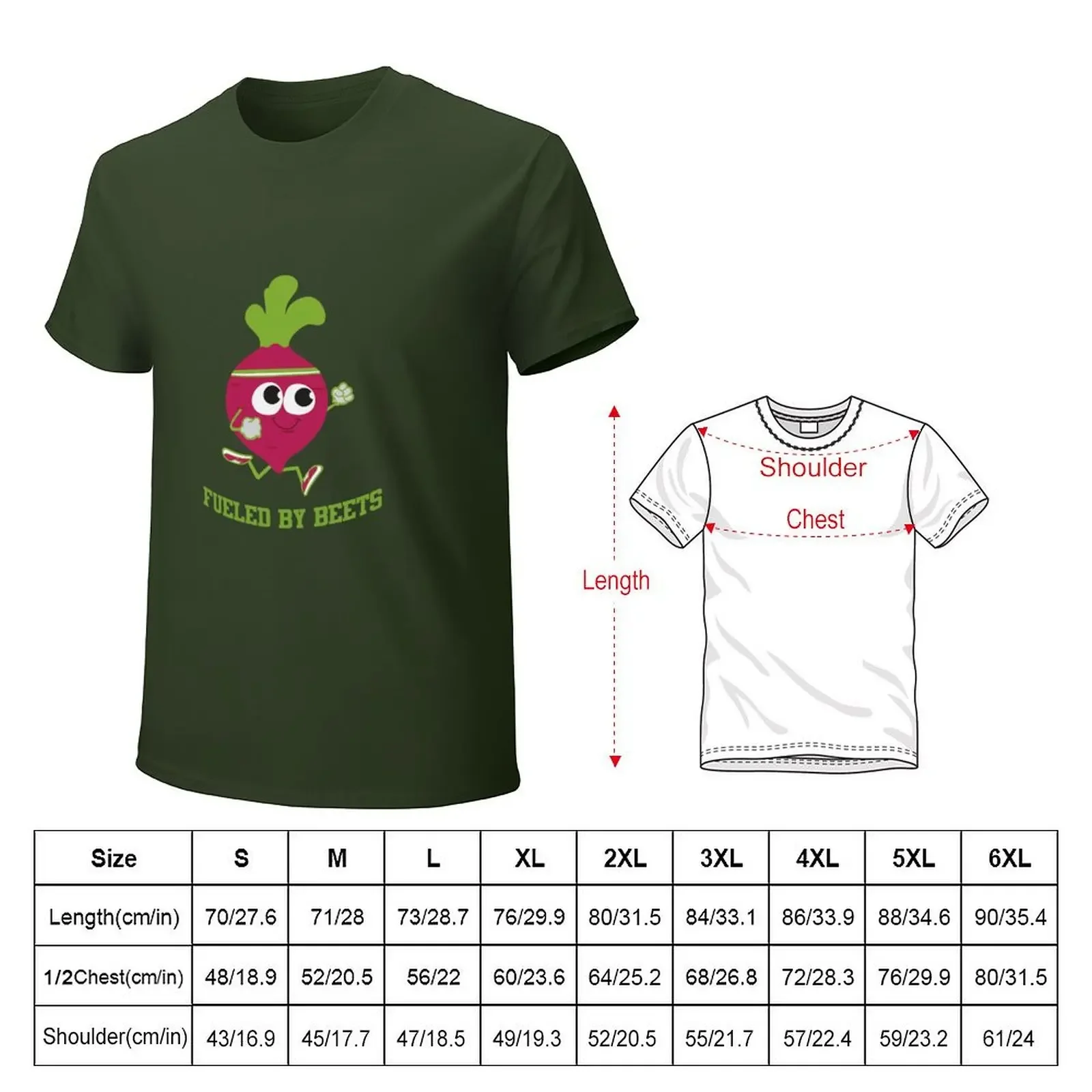 Fueled by Beets Running Beet T-shirt oversized shirts graphic tees kawaii clothes graphics plain white t shirts men