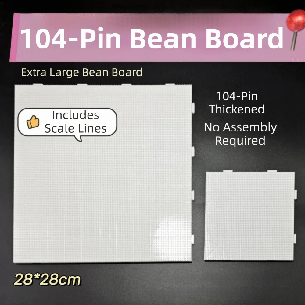 Placas de Miçangas Fuse Beads 104x104 com Miçangas de 2.6mm, Placas DIY Hama Beads, Placas Quadradas Resistentes ao Calor para Artesanato Feito à Mão