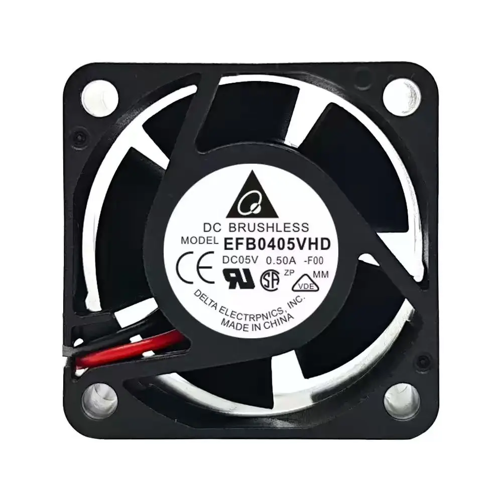 For Delta EFB0405VHD 40x40x20mm 5V 0.5A 3-Pin Dual Ball Bearing Server Cooling Fan with Alarm Signal