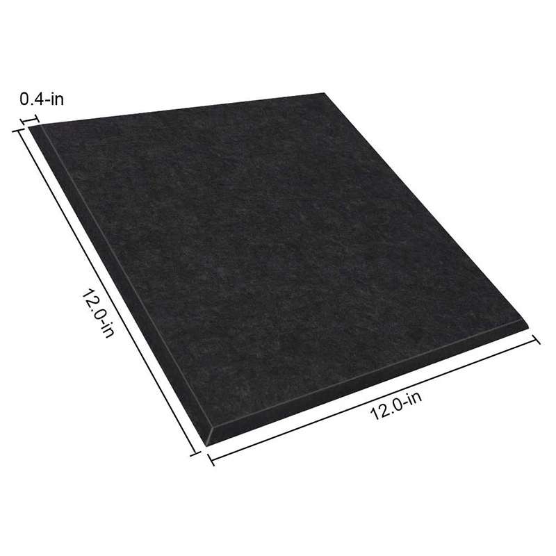

Quality 12 Pcs Acoustic Panels,Sound Proofing Studio Bevled Edge Soundproofing Panels,For Wall Decoration And Acoustic Treatment