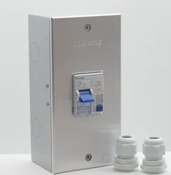 HiFi Audio Aluminum Alloy 2 Way Special Shielded Electric Air Switch Box Home Switch Protective Mounted 2P Circuit Breaker