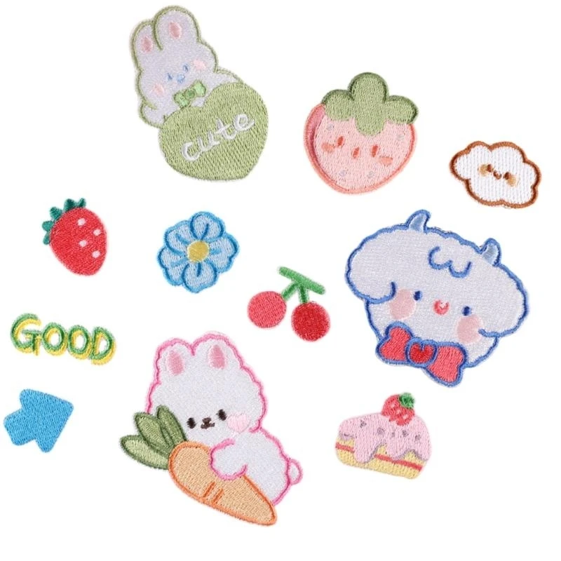 

11 Pcs Cartoon Animal Iron on Patches Sheep Repair Patches Sewing on Applique Patches for Clothing Jeans Hat Backpacks