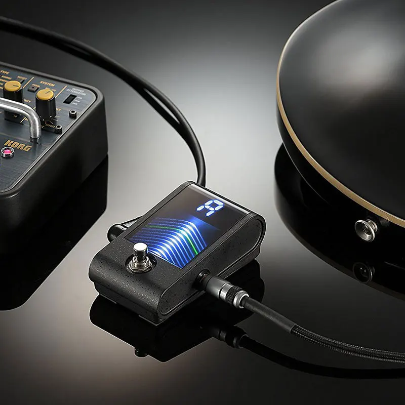 Guitar Bass Tuner Pedal Chromatic Clip-On Tuner for Instruments