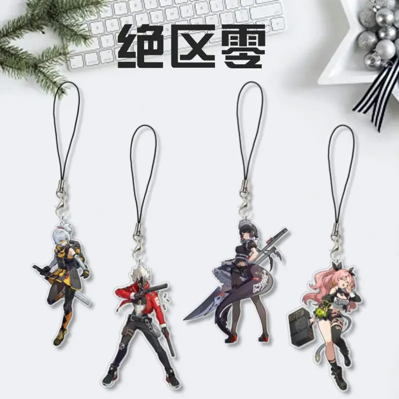 Anime Zenless Zone ontariKEen Joe Celethe peuvSoldier Nicole Demara Mobile Phone Lanyard, JOPendant Cute Acrylic Keychain