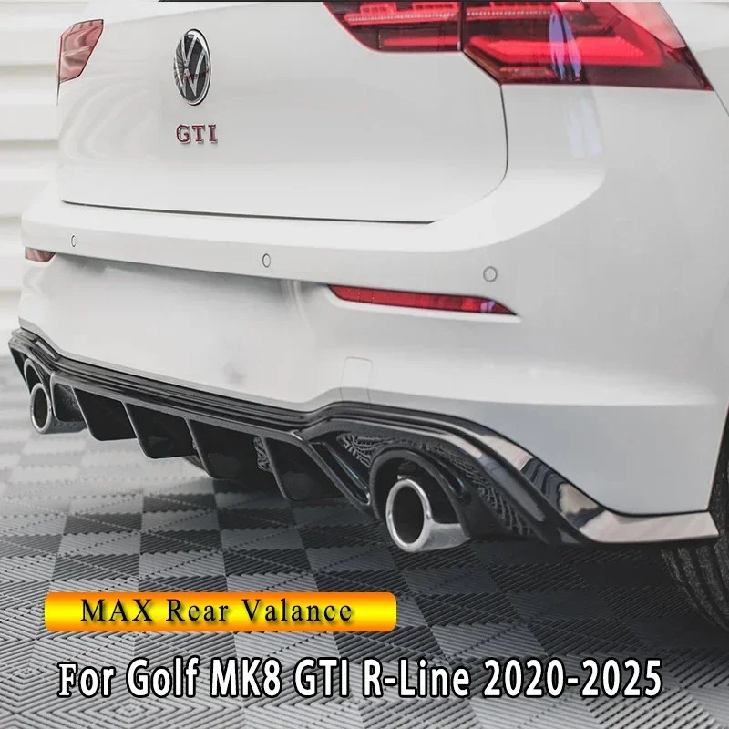For VW Golf MK8 GOLF MK8 Facelift 2020-2025 MAXTON Style Rear Valance Rear Bumper Diffuser Spoiler Splitter Bodykit Tuning