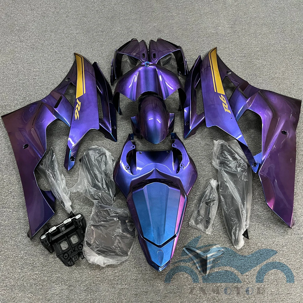 New ABS Plastic Shell Motorcycle Fairing Kits Fit For Yamaha YZF R6 2006 2007 yzfr6 06 07 Bodywork Set Chameleon gradient colour