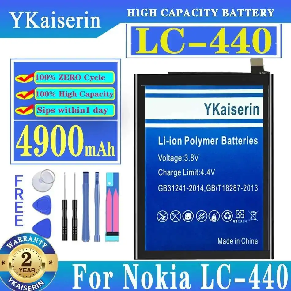 

Mobile Phone Battery 4900Mah For Nokia LC-440 Reliable Replacement