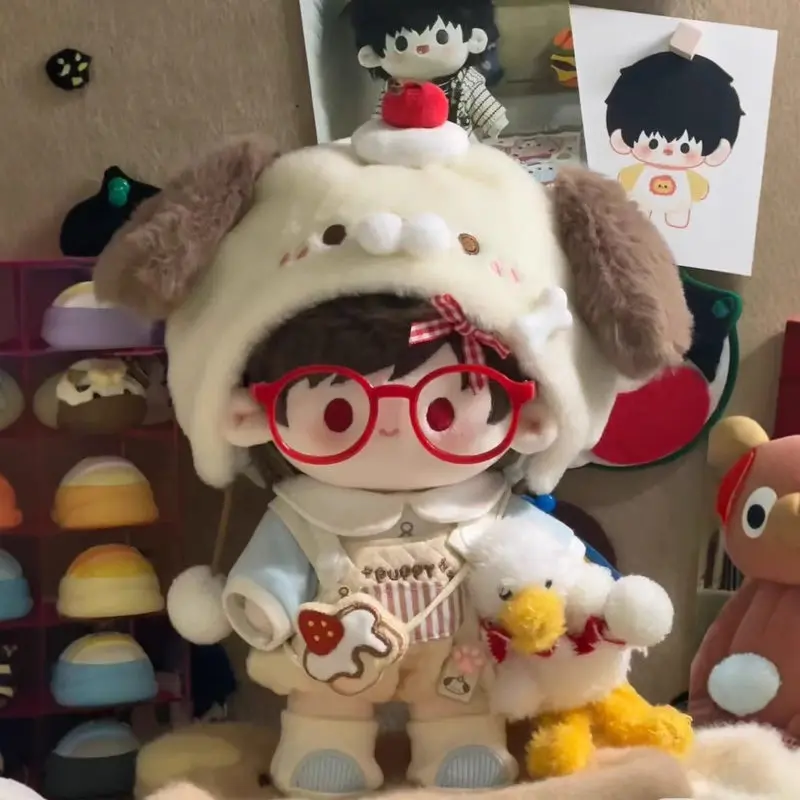 Only Clothes Cute 20cm Plush Doll Clothes Set Puppy Themed Soft Outfit For Cotton Stuffed Doll Decoration Girl'S Birthday Gift