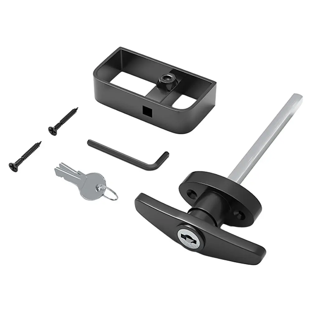 

Комплект Т-образных замков для амбарных дверей, гладкая полированная отделка, ручка-замок для раздвижных деревянных дверей, гаражных ворот, обеспечения приватности и безопасности