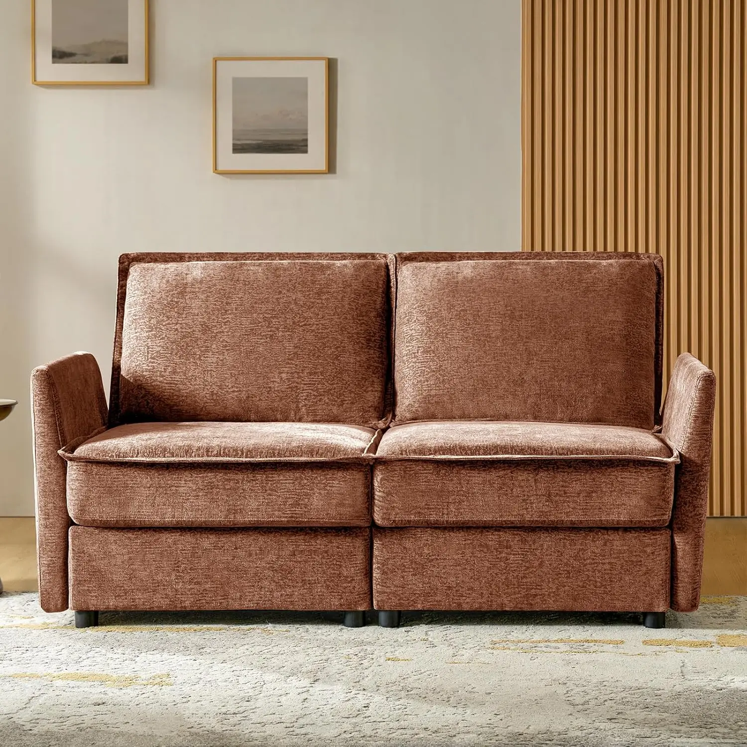 

Oversized Modular Sectional Sofa, 8 Seat U Shaped Couch With Storage Ottoman, Comfy Chenille Sofa With Deep Seat,, Customized