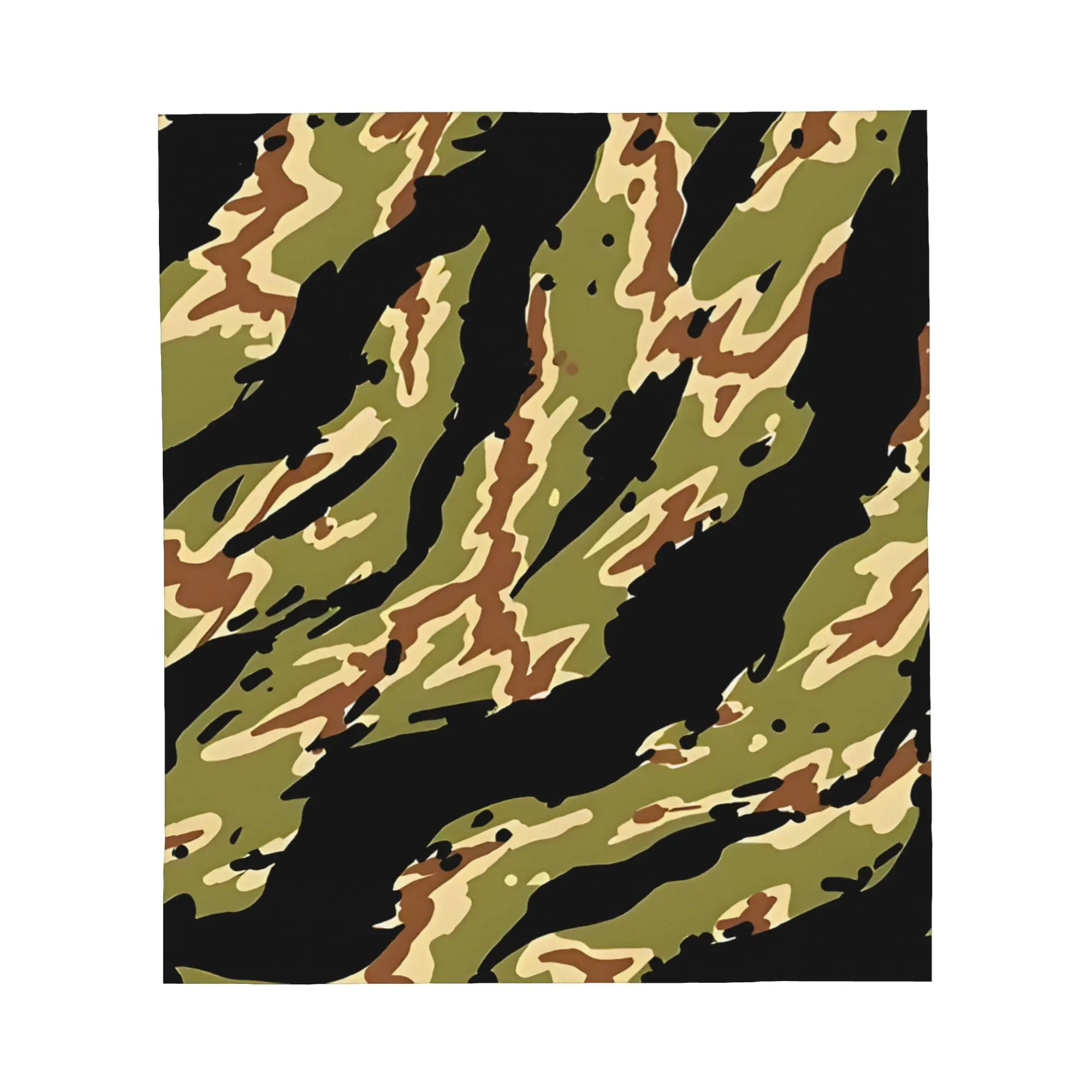 1PC Vietnam Tiger Stripe Camouflage Pattern Blanket Throw Super Cosy Plush Living Room Sofa