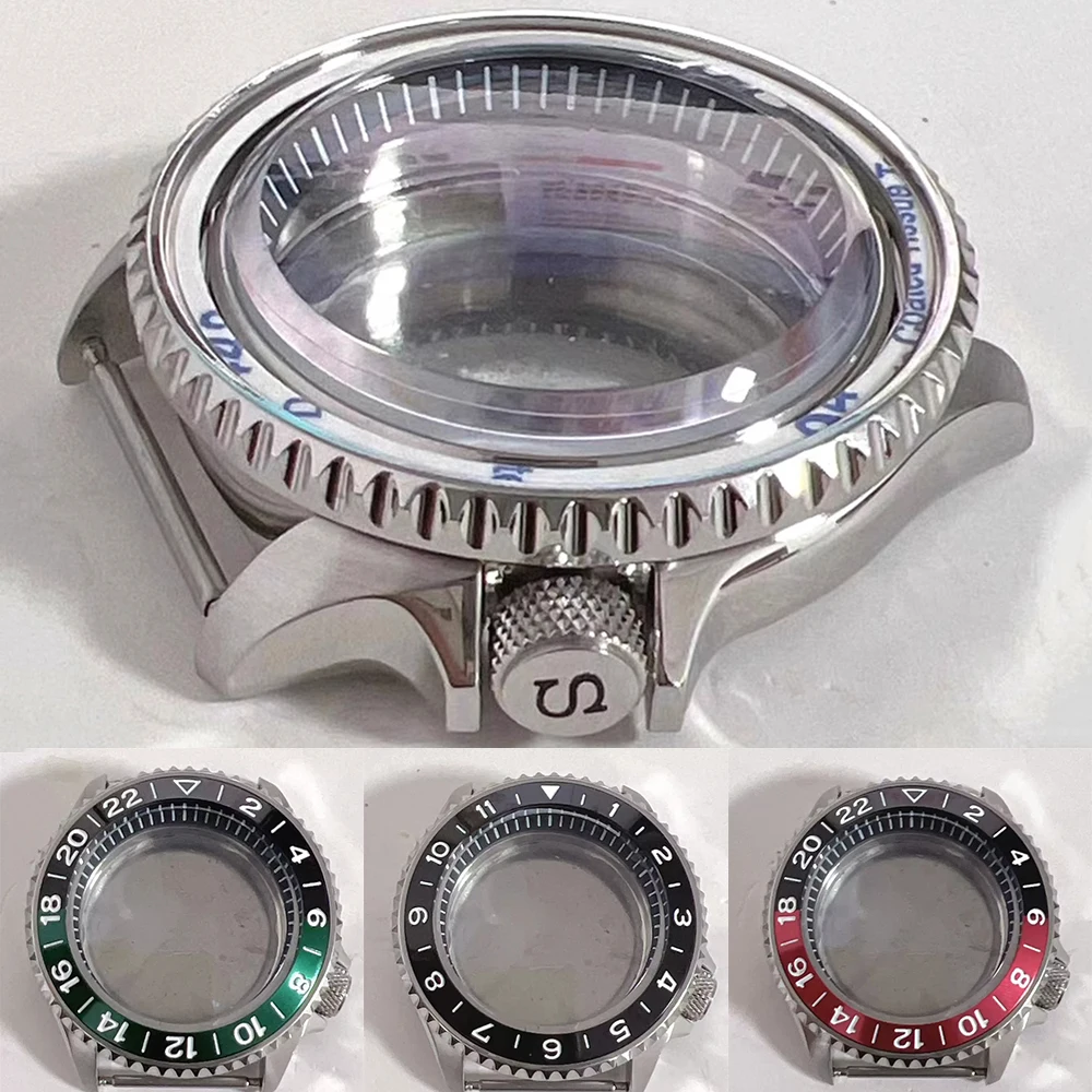 

Modified NH35 Case 316L Stainless Steel Watch Case 41.5mm, for SKX007 NH35 NH36 Movement, Screw in S Crown, 3.8 o'clock Shell