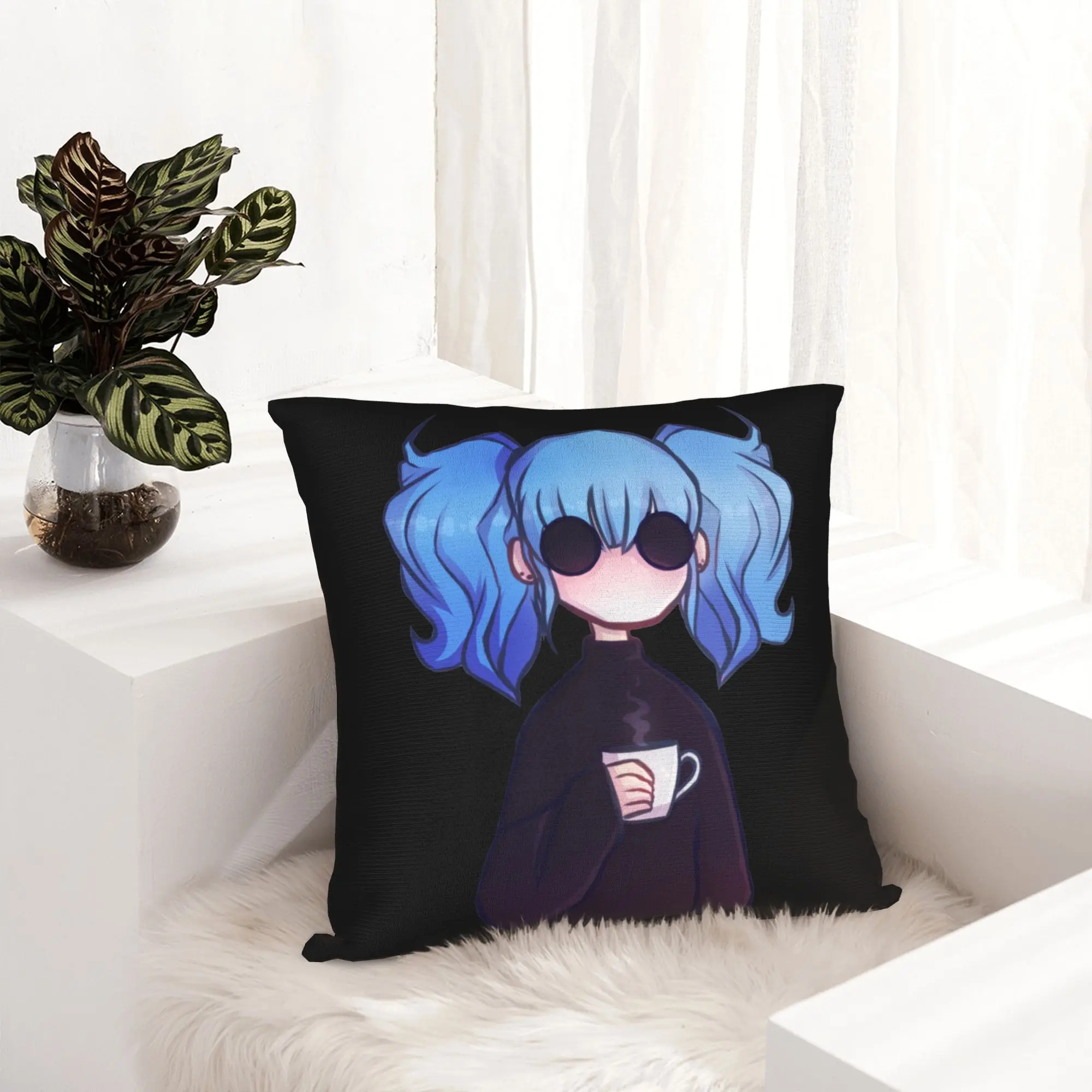 Sally Face Pillowcase Printing Polyester Cushion Cover Gift Sal Fisher Mask Larry Johnson Game Pillow Case Cover Seat 18''