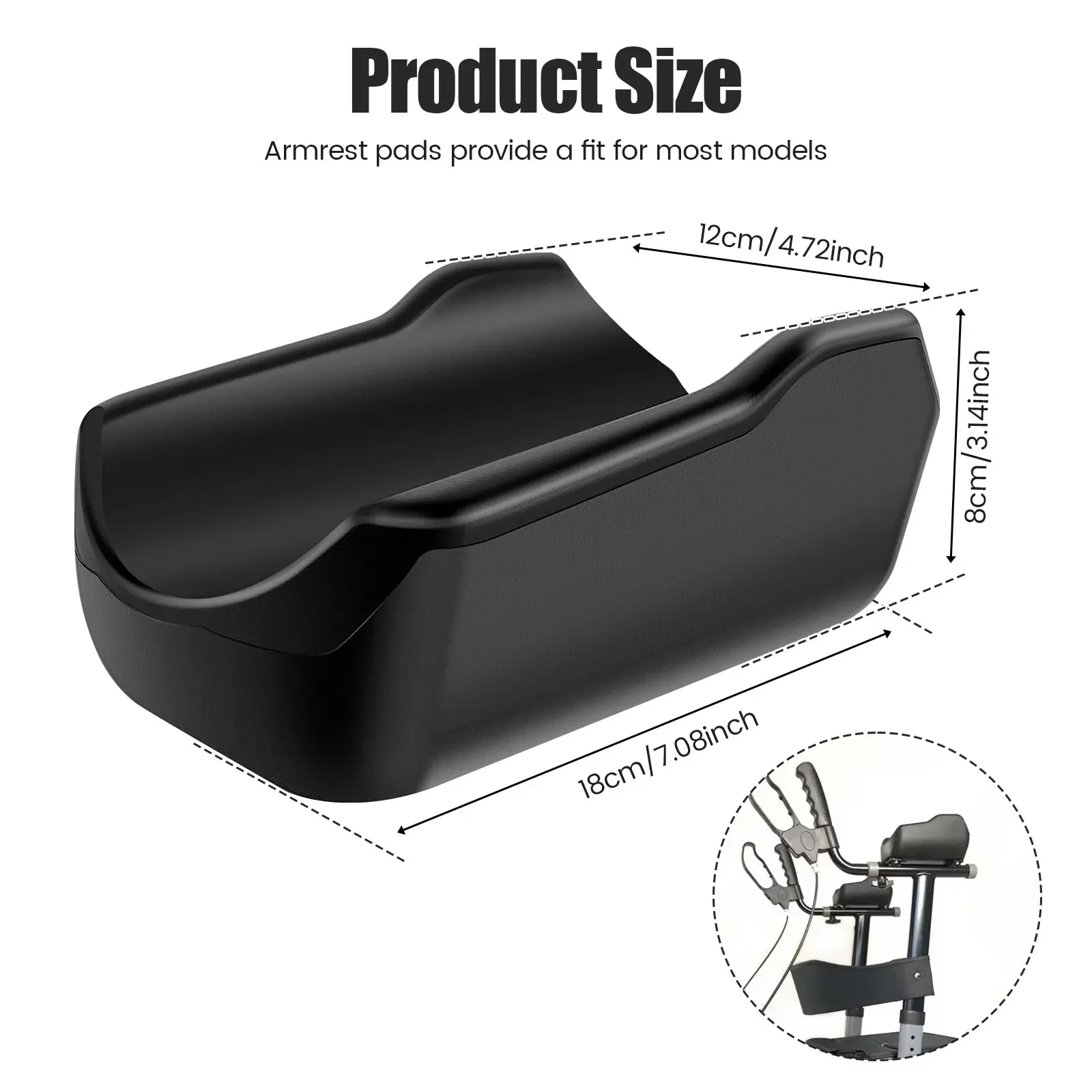 Uniwersalna podkładka pod podłokietnik Ergonomiczna, pionowa, odporna na zużycie podkładka na przedramię zapewniająca amortyzację i łagodzenie ciśnienia