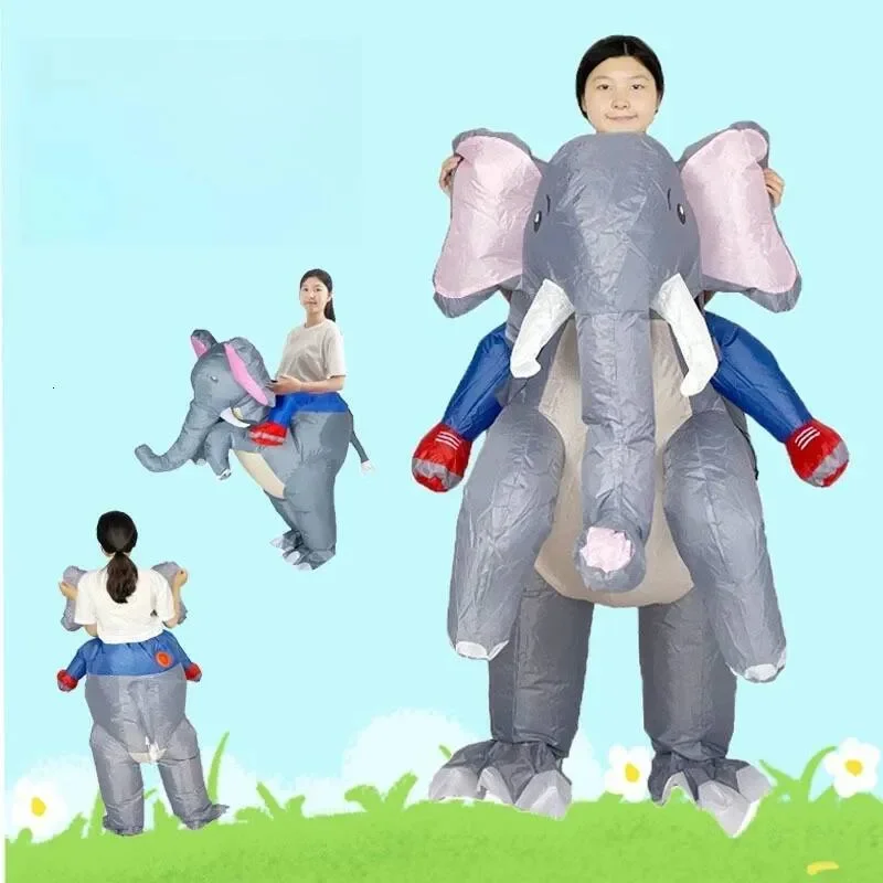 Inflatable elephant costume riding elephant inflatable jumpsuit adult Halloween Carnival stage performance holiday party