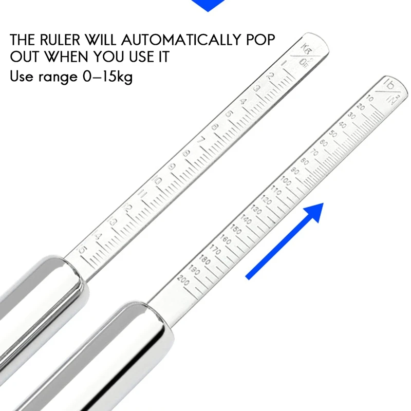 Steel Double-Head Truck Tire Meter With Hooks, 2 Display Unit Ranges 1-15Kg/Cm² And 10-200Lb/In²