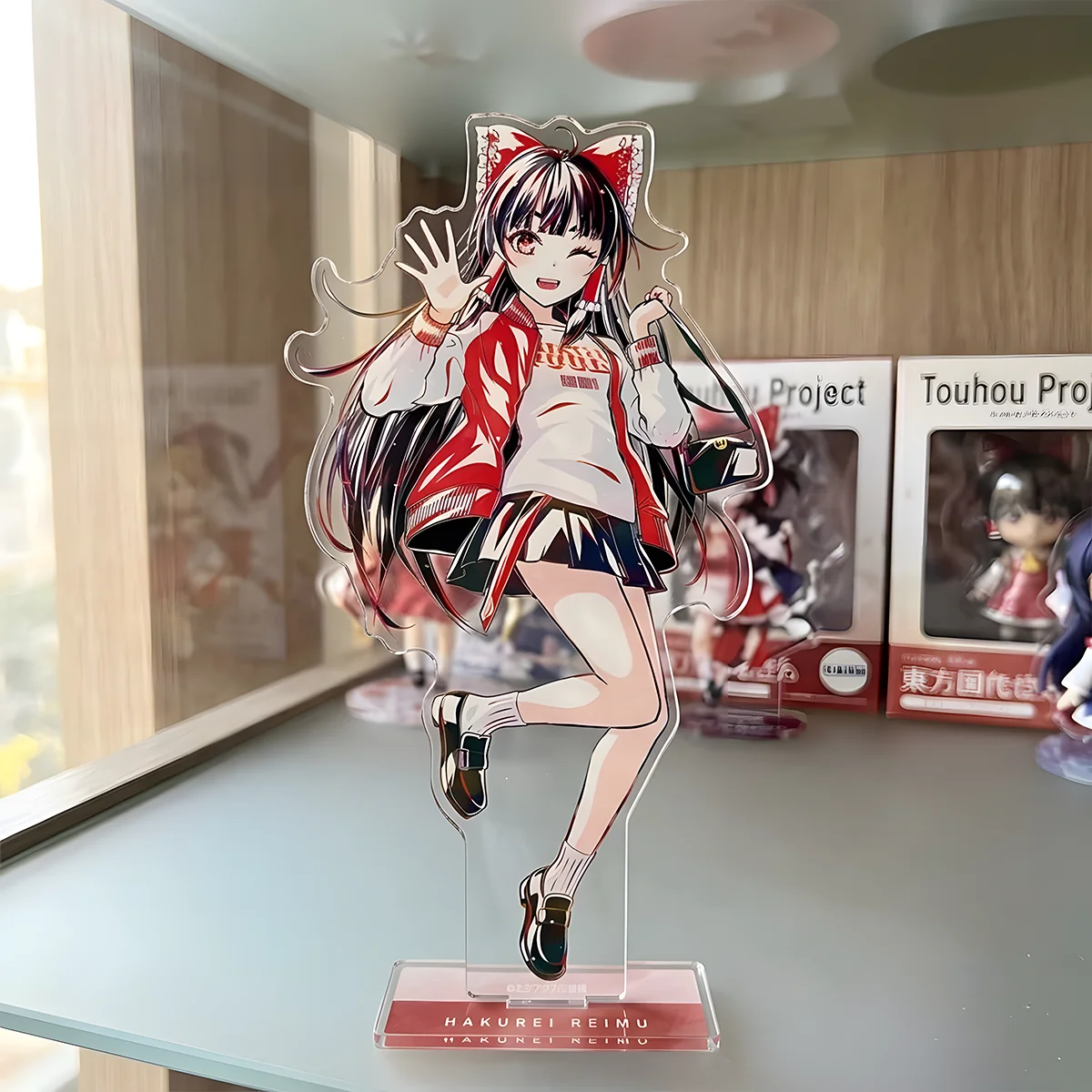 Anime Touhou Project 15cm New Acrylic Stand Rei Mar Halloween Gift Window Display Shelf Fantasy Anime Decor keychain