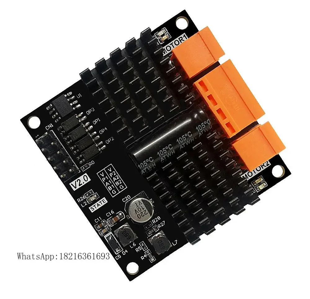 12V 24V 12A Dual Channel DC brush Motor Drive Module H Bridge PWM beyond L298N BTS7960
