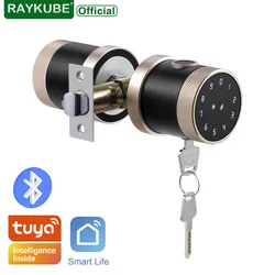 Fingerprint Door Lock Tuya Bluetooth Wifi Digital Keyboard Smart Card Combination knob Lock For Home / Office / Hotel DIY Lock