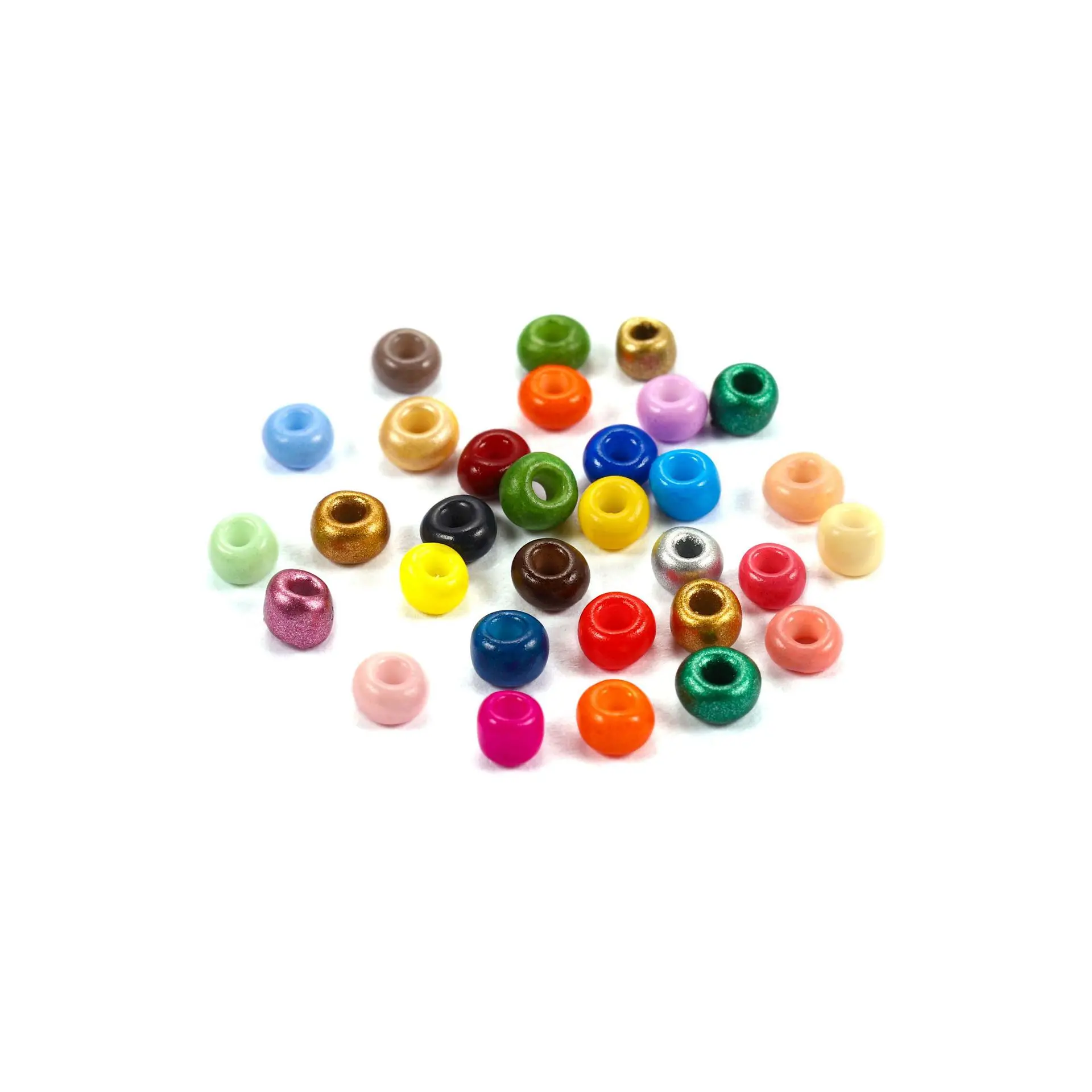 1000/500 Stück 3/4 mm Glas-Rocailles, DIY-Zubehör, Materialien zur Schmuckherstellung, Pony-Perlen für Bastelarmbänder, Schmuck – Detail 2