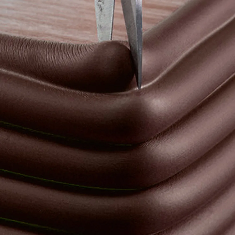 

3Pcs Baby Safety Table Corner Guard Brown W-Shaped Thicken Protector Cushion Anti-Collision Bumper Strip Multipurpose