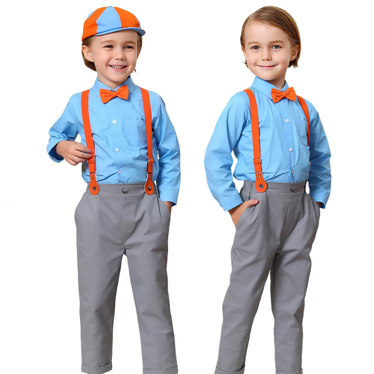 Disfraz de Halloween para niños, disfraz de profesor Blippiing, traje de ingeniero inglés, ropa de juego de rol para fiesta de cumpleaños y Carnaval para bebé