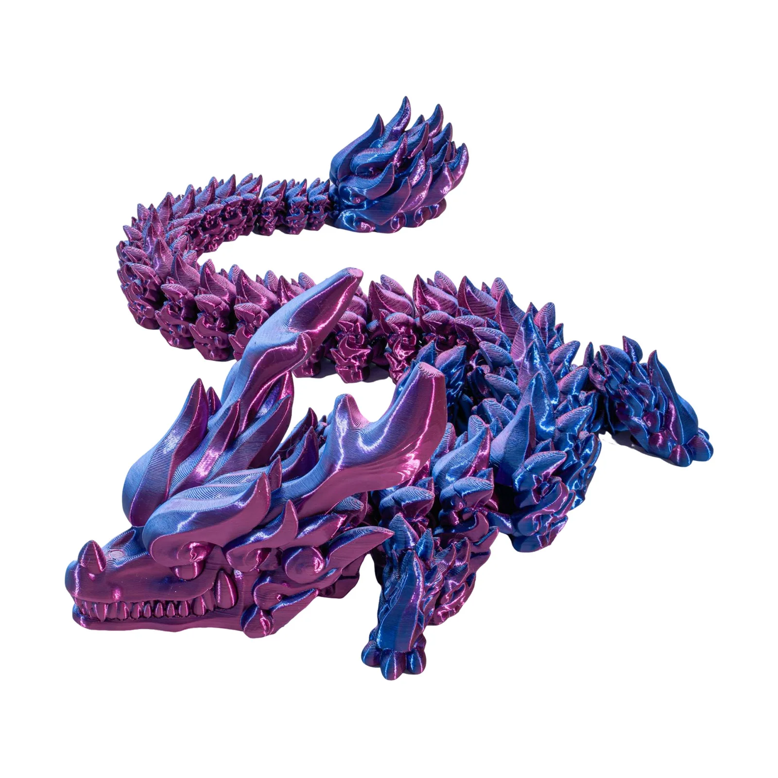 

3D Printing Dragon Desktop Decorative Ornaments Movable Joints Colorful Dragon Sculpture Crafts Retro Home Decoration Gifts