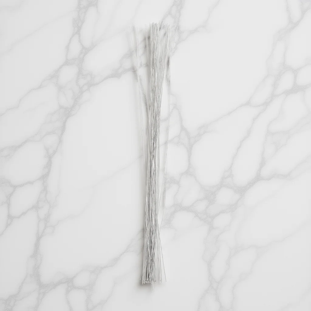 ลวดดอกไม้สีขาวขนาด 24 เกจ 50 ชิ้น สำหรับจัดดอกไม้ประดิษฐ์ งานฝีมือ DIY ตกแต่งงานแต่งงาน งานปาร์ตี้ แถบพันลวด