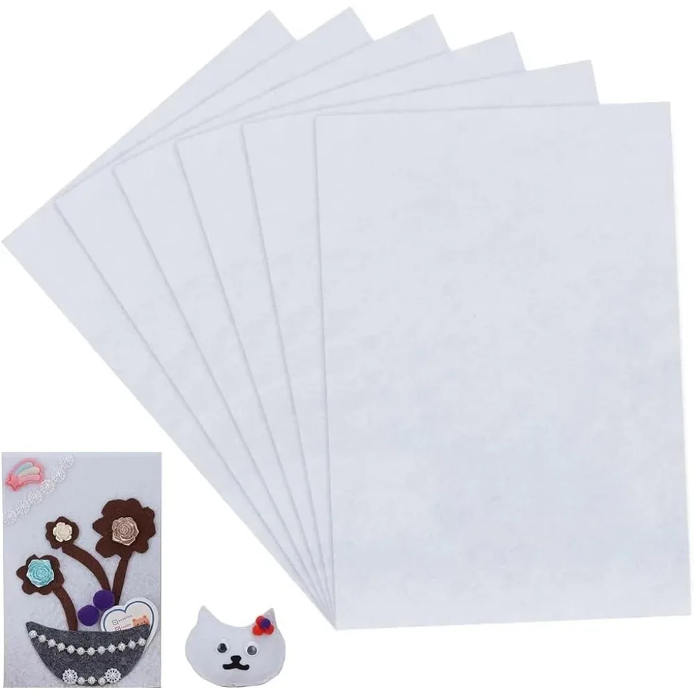 6 hojas de material rígido, base para abalorios, blanco, 11,81x7,87 pulgadas, cuentas rectangulares, manualidades, tela, bordado, aguja de fieltro para cuentas