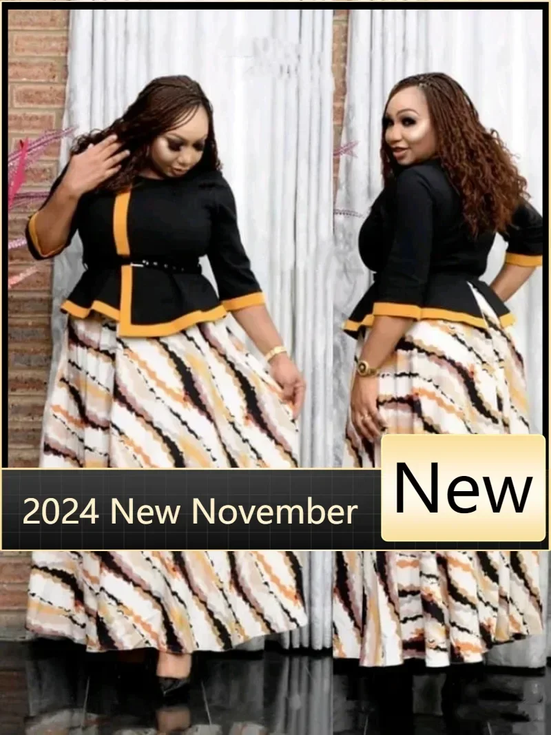 

Индивидуальные платья больших размеров для женщин, осеннее африканское женское платье с коротким рукавом и принтом, длинное платье больших размеров, Дашики, африканская одежда W