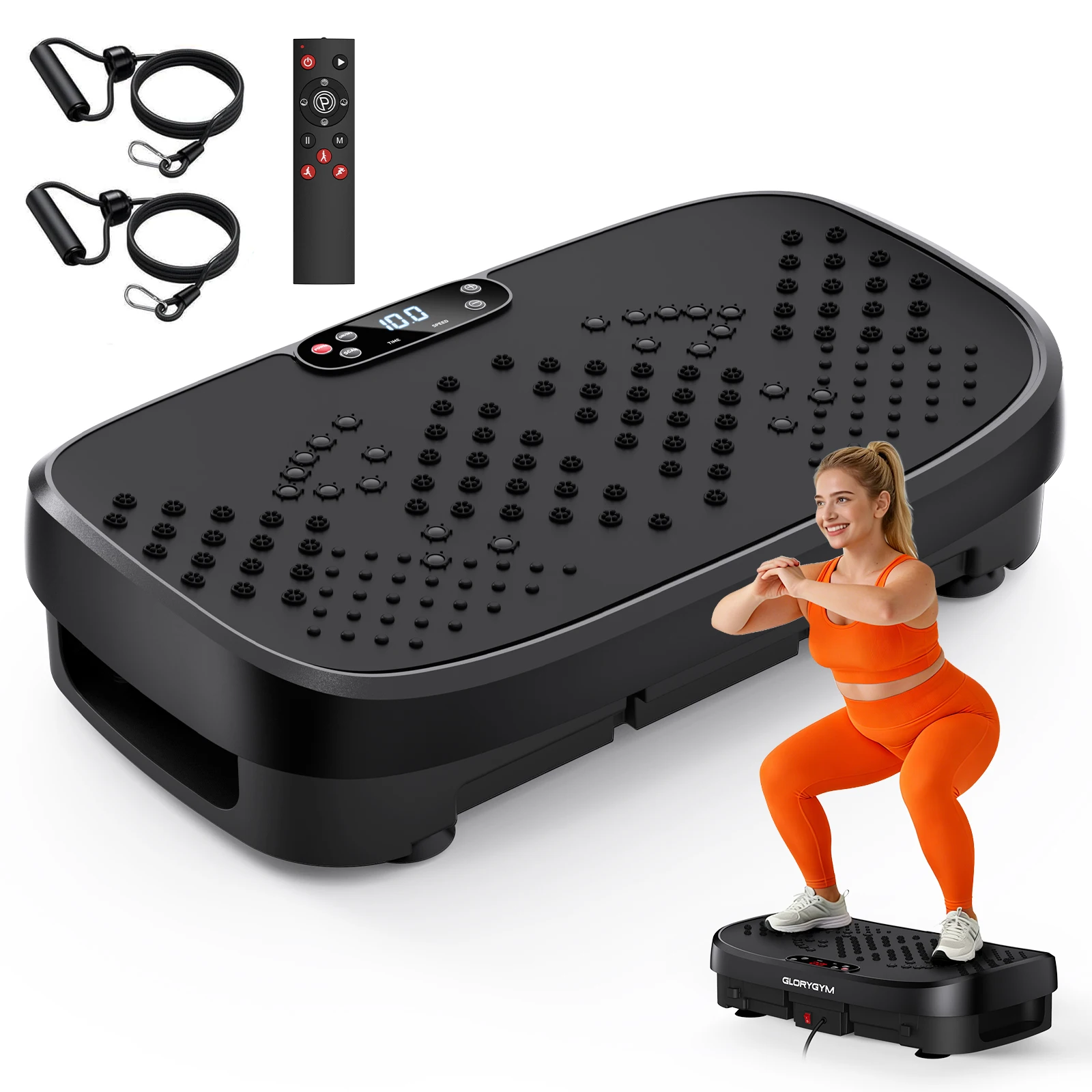 

Whole Body Muscle Relax Vibration Plate Trainer Bluetooth 120 Speed Levels Home Fitness Slimming Equipment for Full-Body Workout