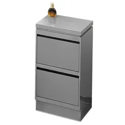 Excellent Quality Barber Station Cabinet Stainless Steel Tool Cabinet for Barber Shop