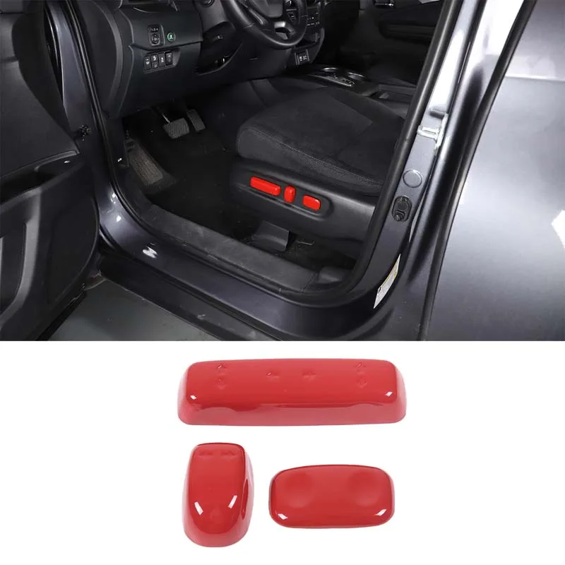 

For Honda Pilot 2015-2022 Car Seat Adjustment Button Cover ABS Interior Accessories