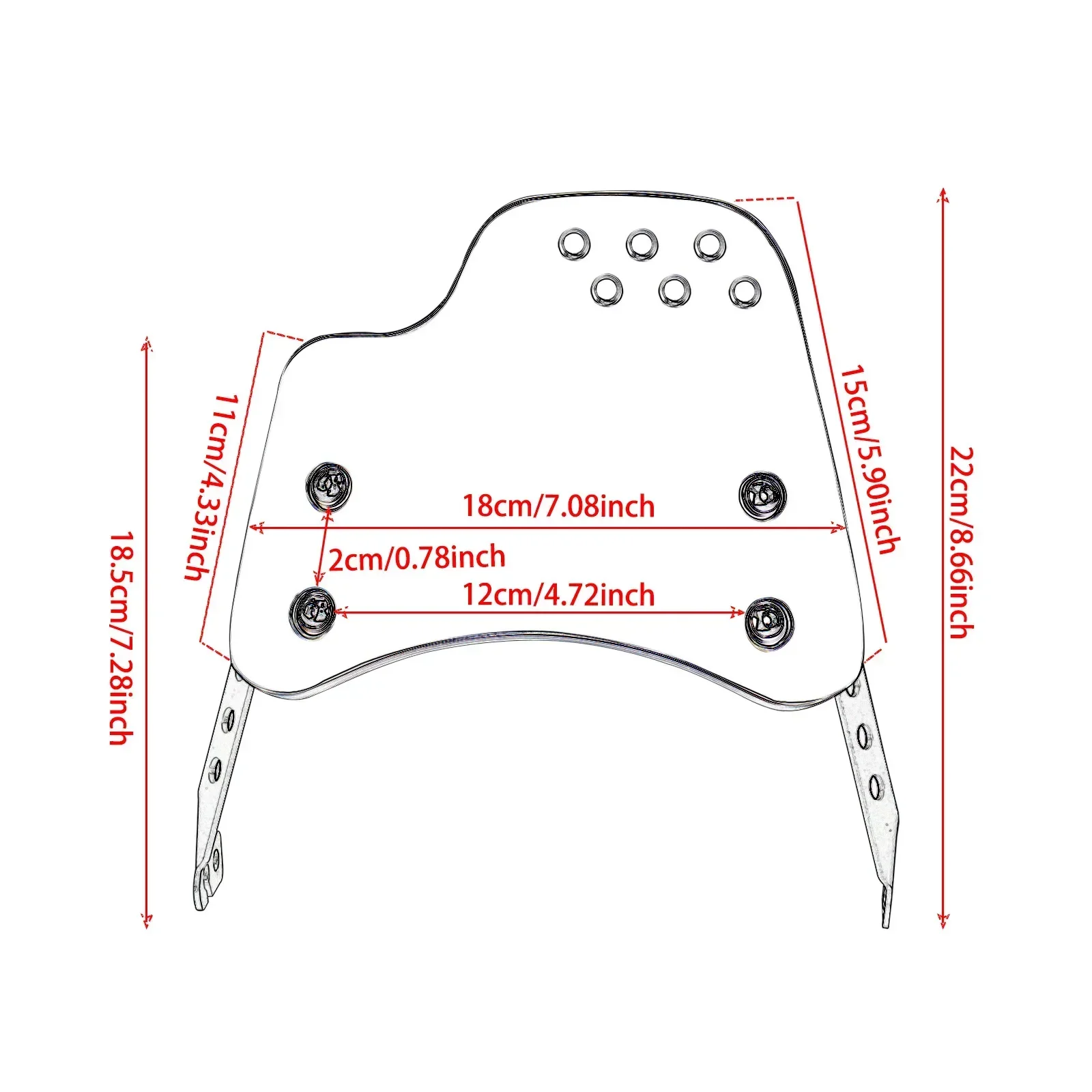Scrambler Retro Modified Motorcycle Windscreens For DUCATI Scrambler400 Scrambler800 Wind Reflectors Accessories