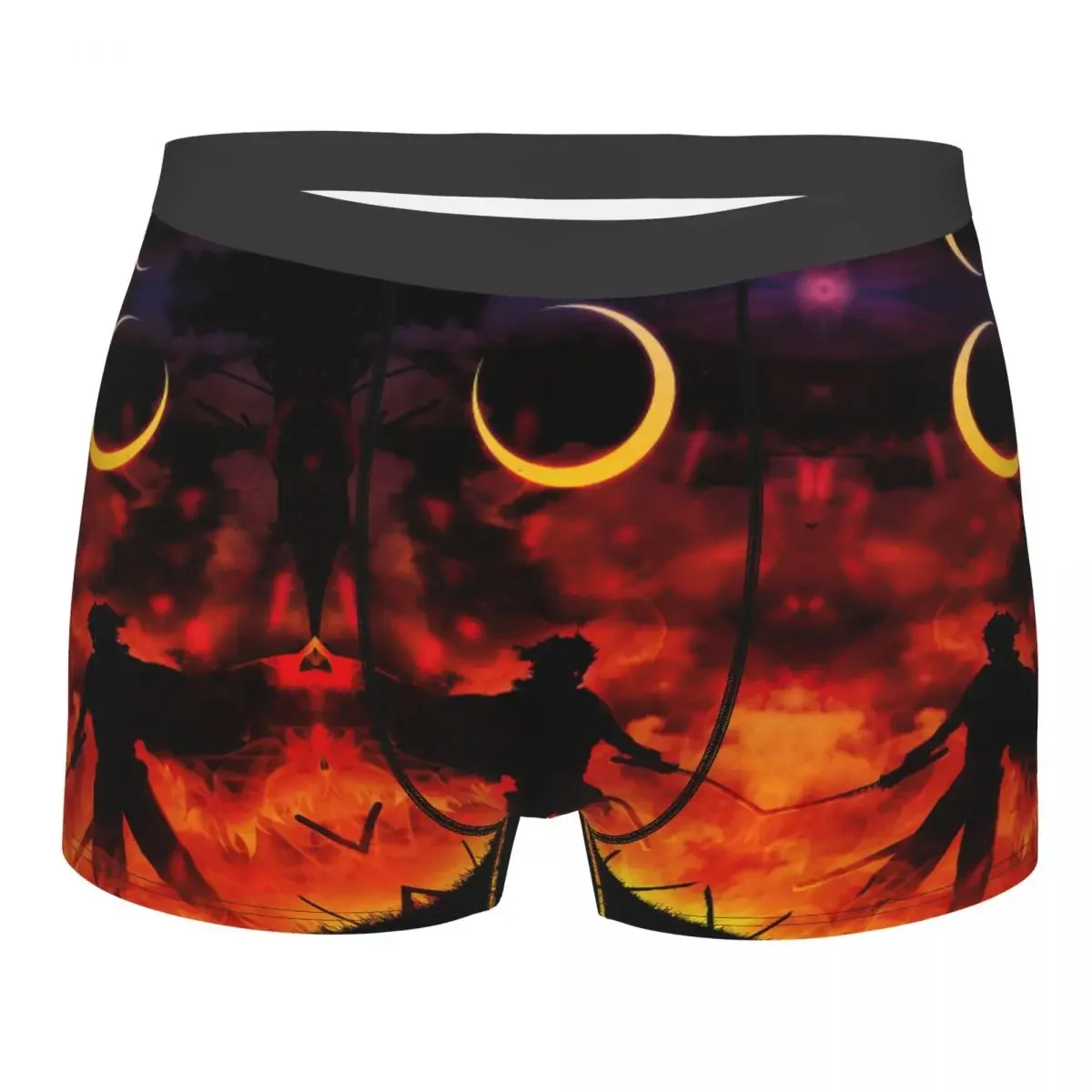 Kimetsu No Yaiba Demon Slayer Men's Boxer Briefs Highly Breathable Underwear High Quality 3D Print Shorts Gift Idea