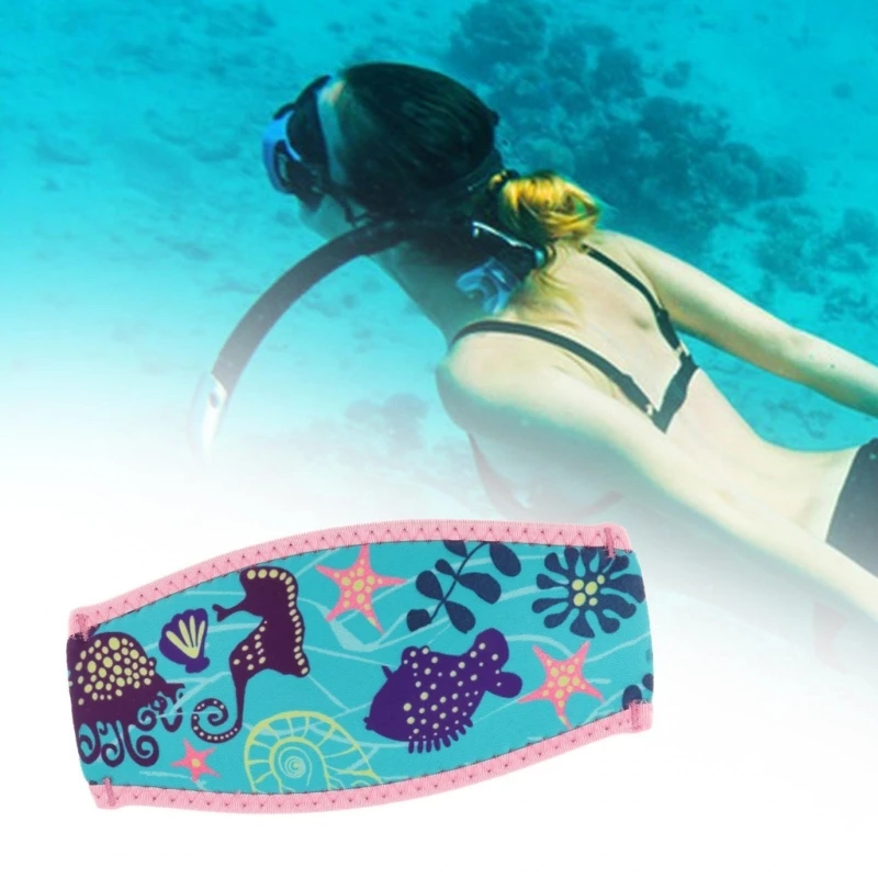 Neoprene Diving Mask Straps Hair Protector Wrap Waterproofs Dives and Snorkels Mask Straps for Men and Women Enduring