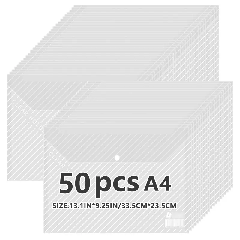 Прозрачная Сумка для документов, водонепроницаемая полипропиленовая Сумка для документов A4, портфель для студентов и офисов, универсальная Сумка для документов