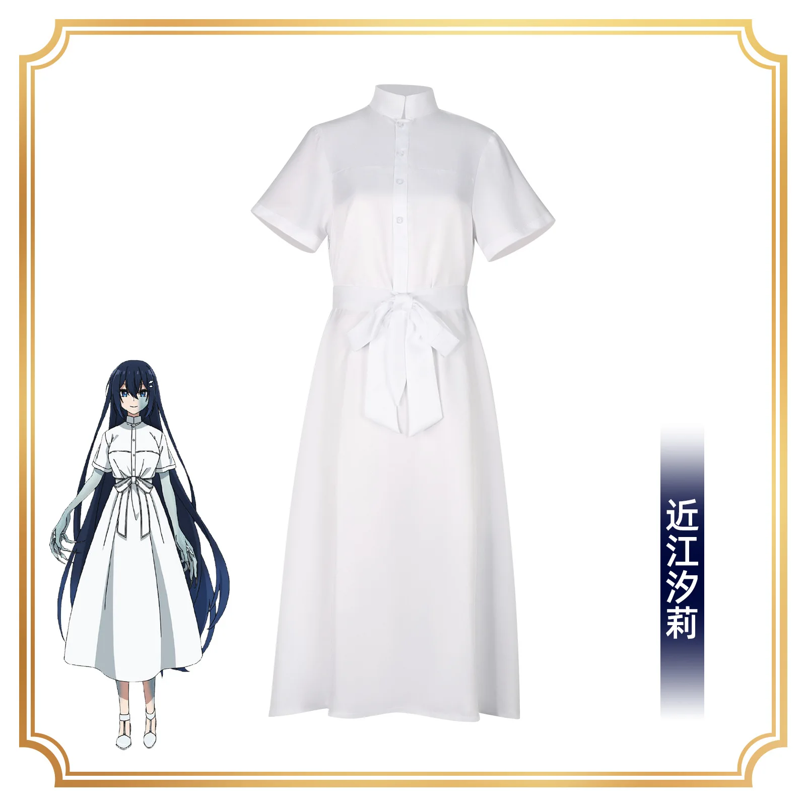 

Women's New Fashion Temperature Slim Short Sleeve Poplin Dress Female Elegant Simple High Street Pocket Belted Long Dress
