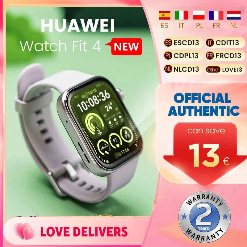 Montre intelligente originale HUAWEI FIT 4, écran AMOLED de 1.8 pouces, appel Bluetooth, surveillance de la santé, montre intelligente
