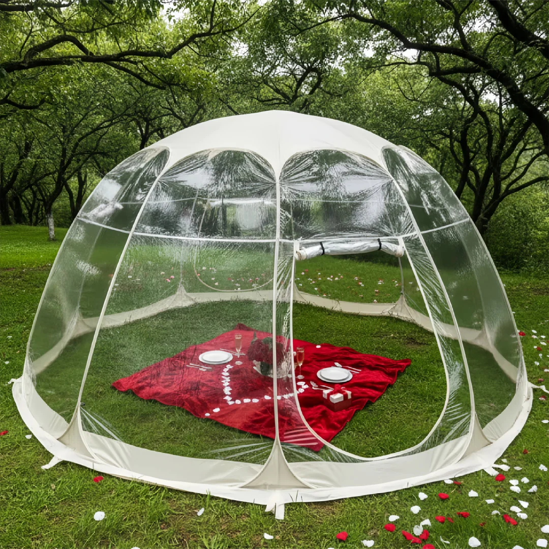 Large Quick-Set Bubble Tent Portable Outdoor Igloo Extreme Cold Resistant Winter Shelter for Camping And Backyard Use