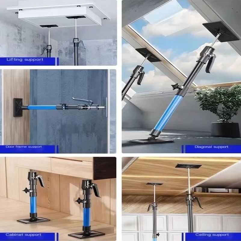 2Pcs New Super High115-290cm Woodworking Telescopic Support Rod Wooden Ceiling Door Frame Raise Lifter Labor-Saving Arm Jack