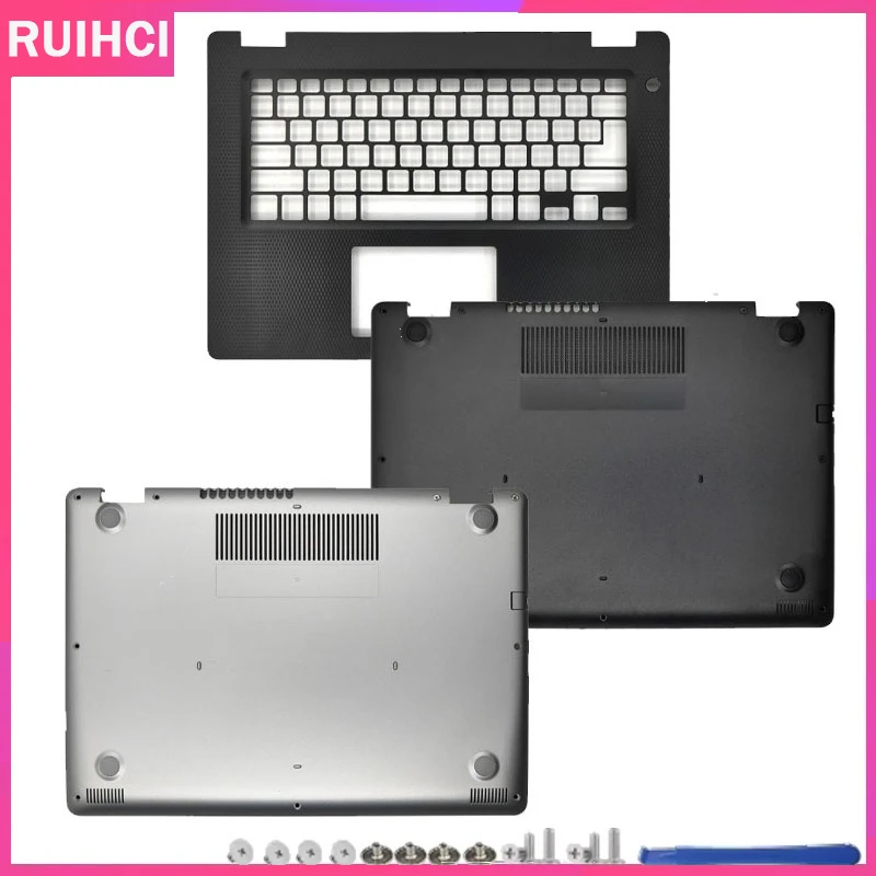 

For Inspiron 14 3480 3481 3482 New Palmrest Upper Cover Keyboard Casing Top Case Cover Bottom Cover Lower Base Case 0K0NYW