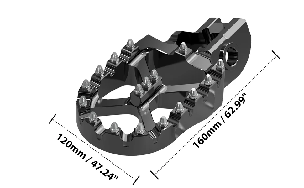 NICECNC Fußrasten 57mm für KTM EXC 300 EXCF 350 2017-2023 und Husqvarna TE 300 250 FE 350 FE 450 FE 501 – Detail 6