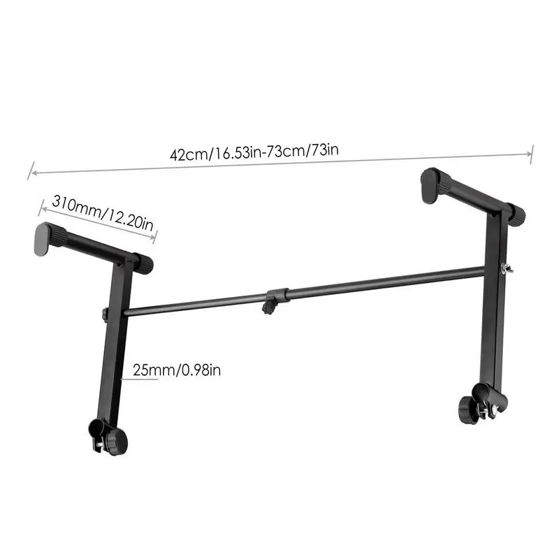 Travel Electronic Piano Stand Universals Adjustable Keyboard Stand Folding Design Sturdy Musical Instrument Holder Support Rack