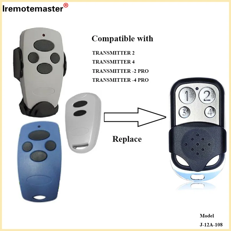 

For Doorhan garage door remote control Compatible with TRANSMITTER 2 ​TRANSMITTER 4 ​TRANSMITTER -2 PRO ​TRANSMITTER -4 PRO