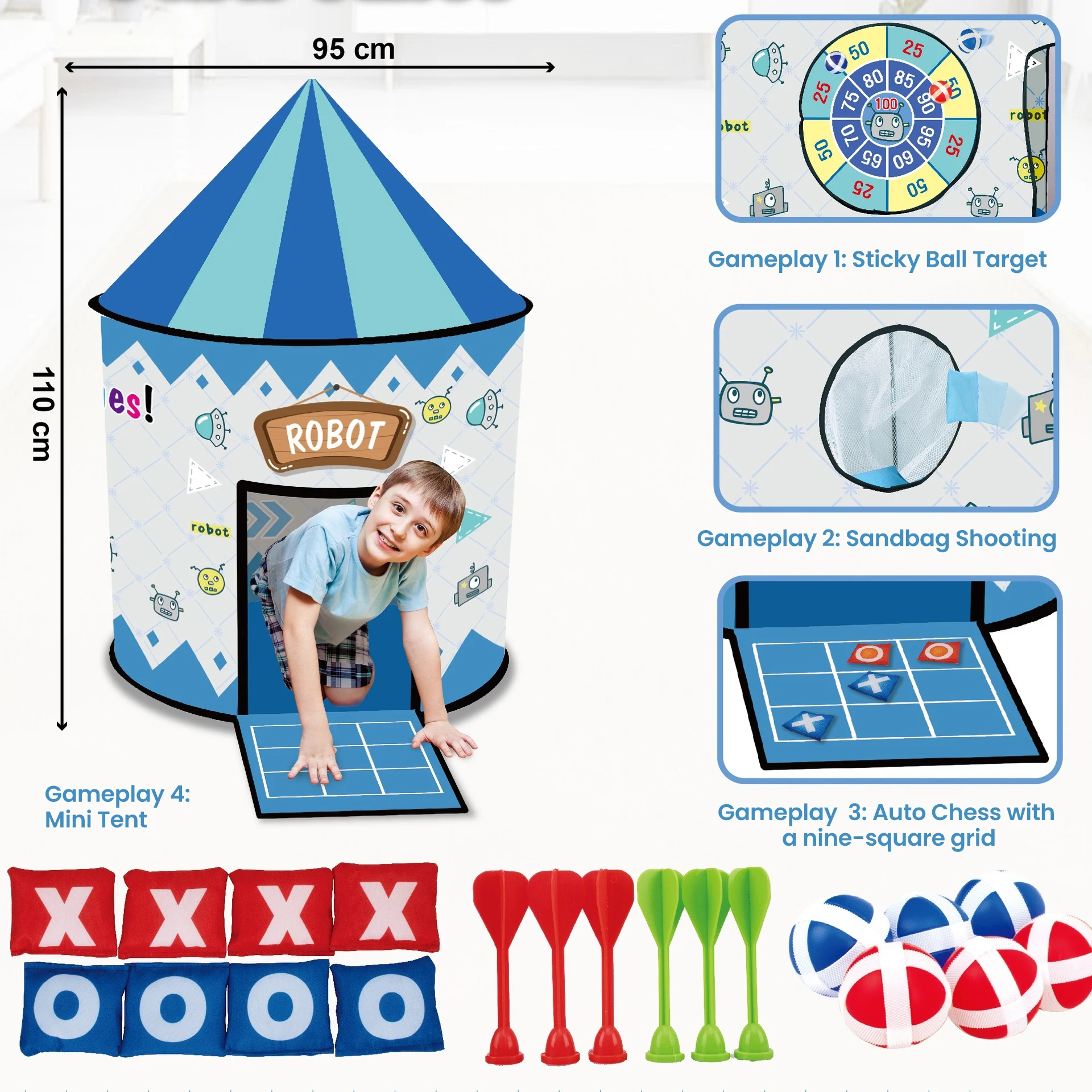 4 em 1 infantil criança dobrável tendas portátil castelo crianças rosa azul jogar casa brinquedos de acampamento natal presentes ao ar livre decoração do quarto