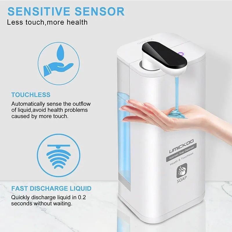 Smart Foam Hand Sanitizer  Contactless Induction   Automatic Soap Diapenser  USB Charging   Automatic Disinfection