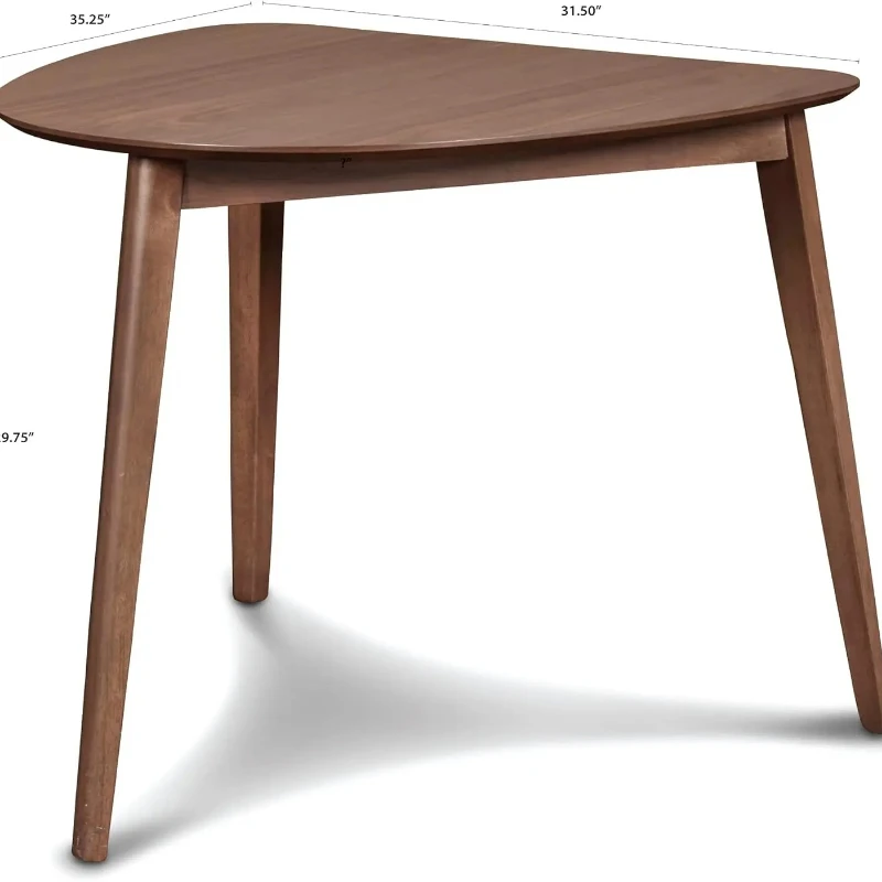 Mid-Century  Corner Table 3-Piece  Set, Walnut