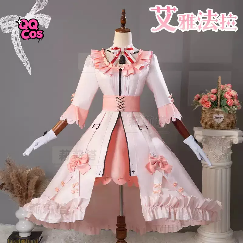 

Arknights Eyjafjalla Ambience Synesthesia cosplay Christmas Party Gorgeous Uniform Accessories Props Complete Set QQcos